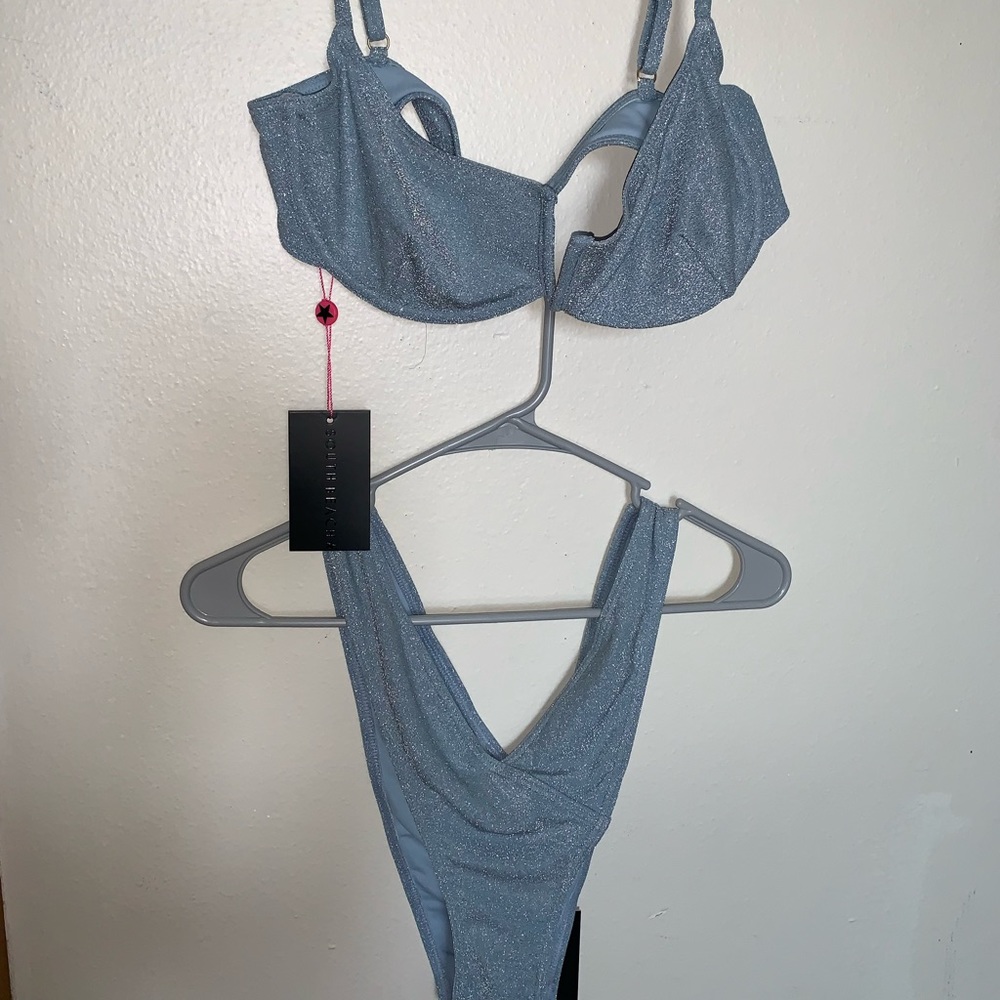 Blue sparkle bikini